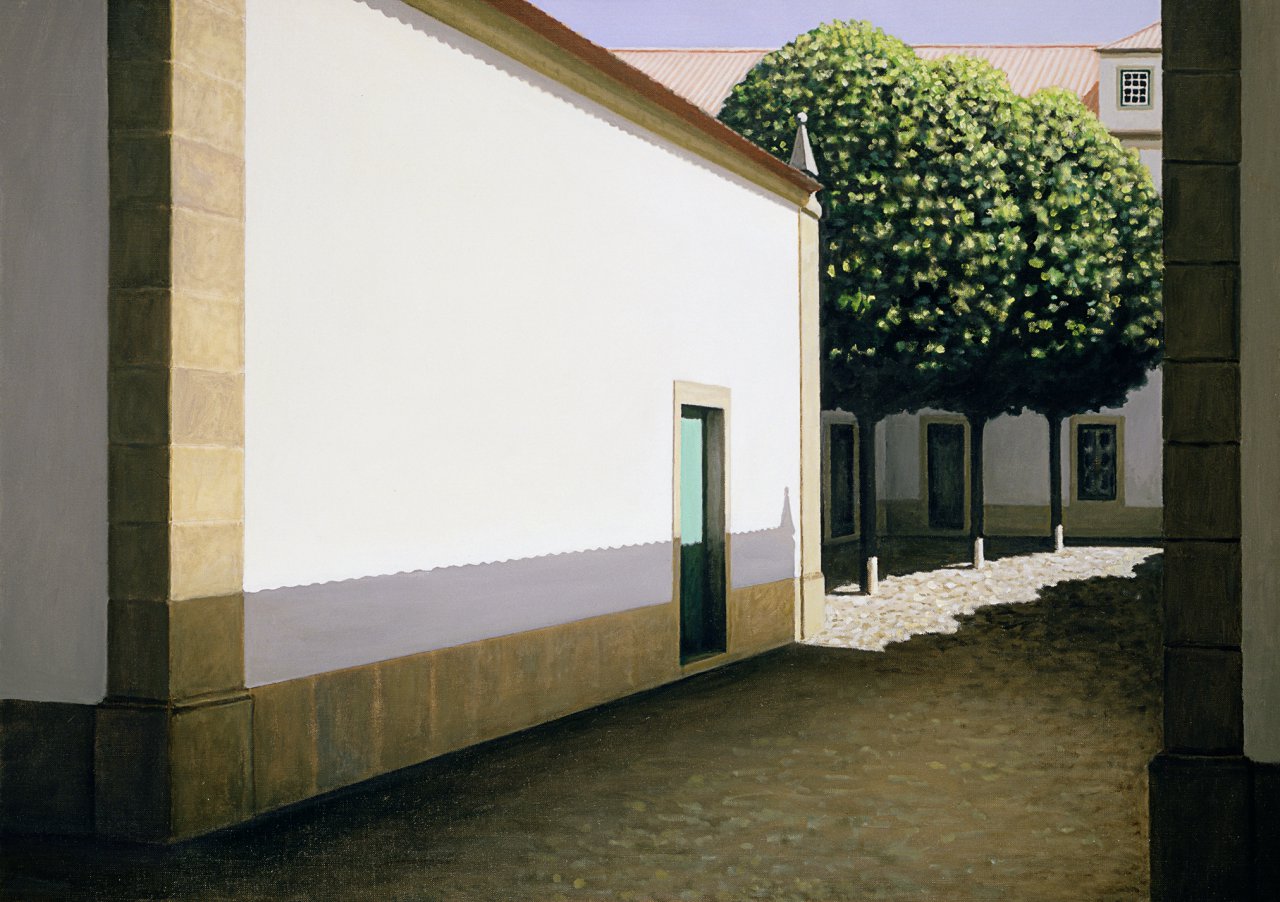 A entrada do p&aacute;tio
