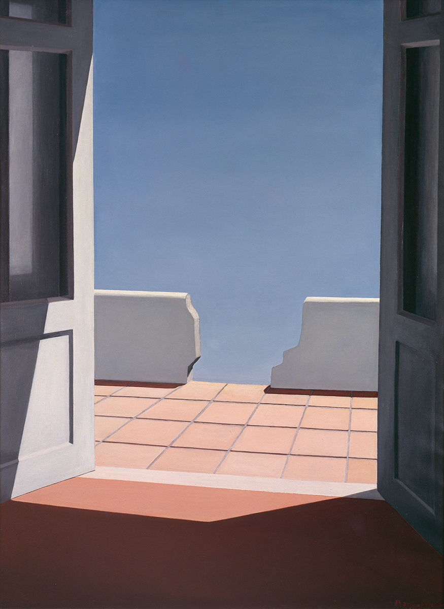 Terra&ccedil;o com muro quebrado