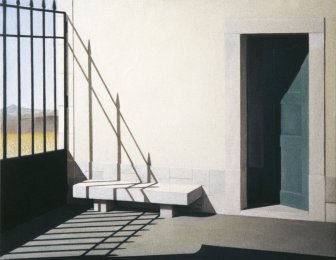 [Door, Stone Bench and Gate]