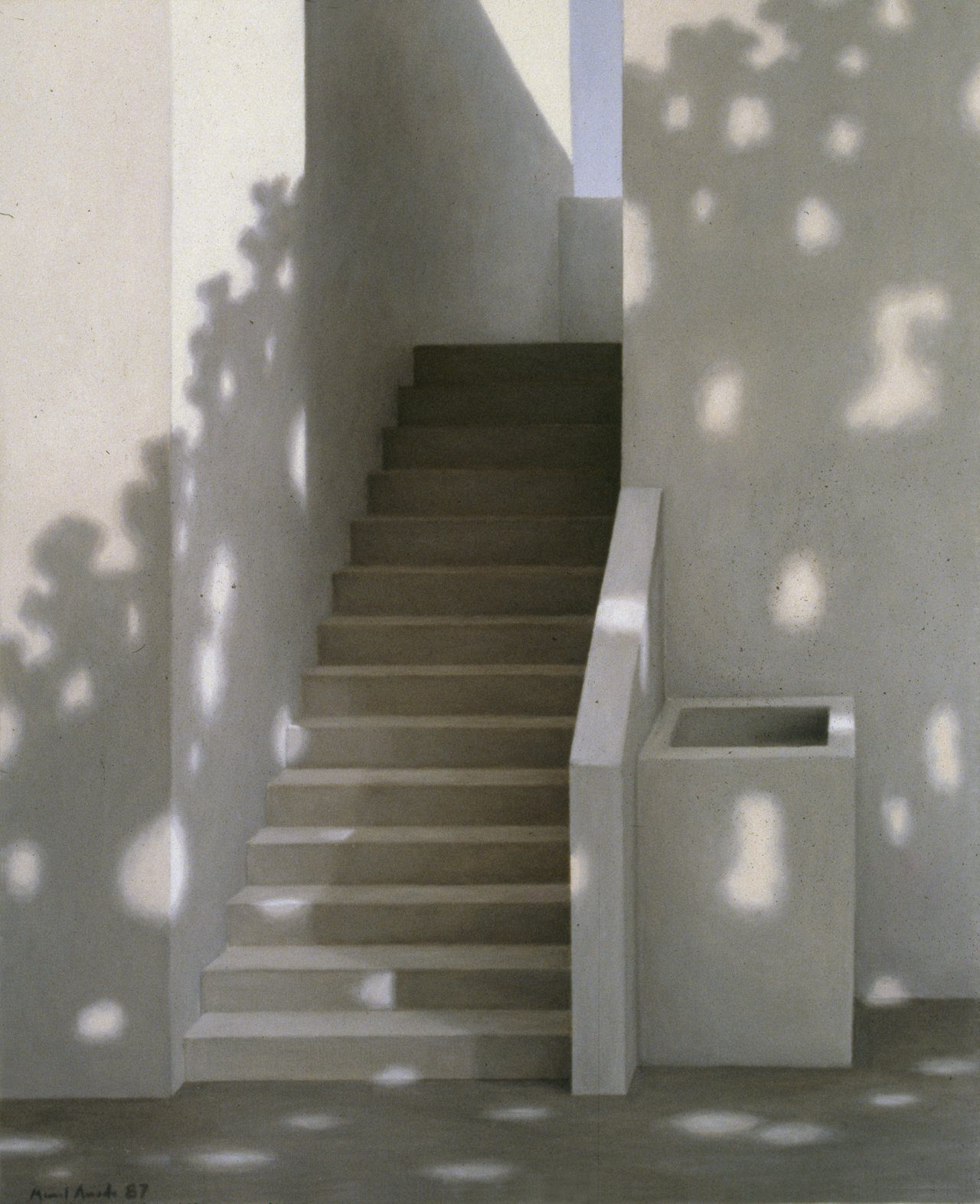 Escada com sombras