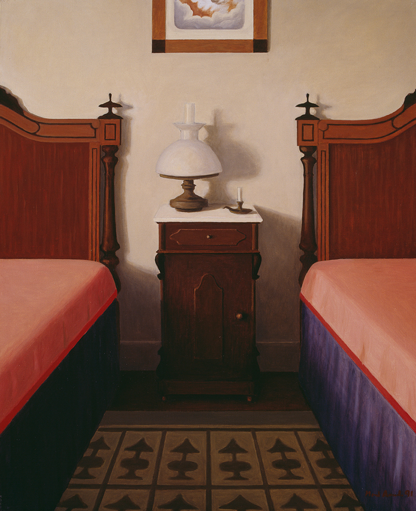 A mesa de cabeceira