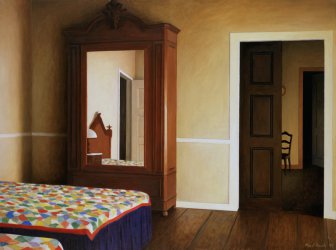 Quarto de cama com arm&aacute;rio